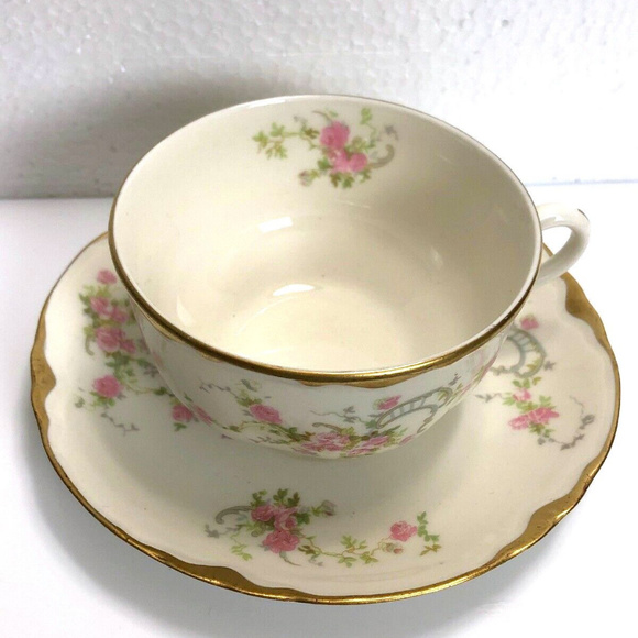 Cup and Saucer Floral Set Vintage Coffee Tea Set - Picture 4 of 6